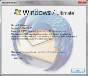 Windows 7 + thunderbird